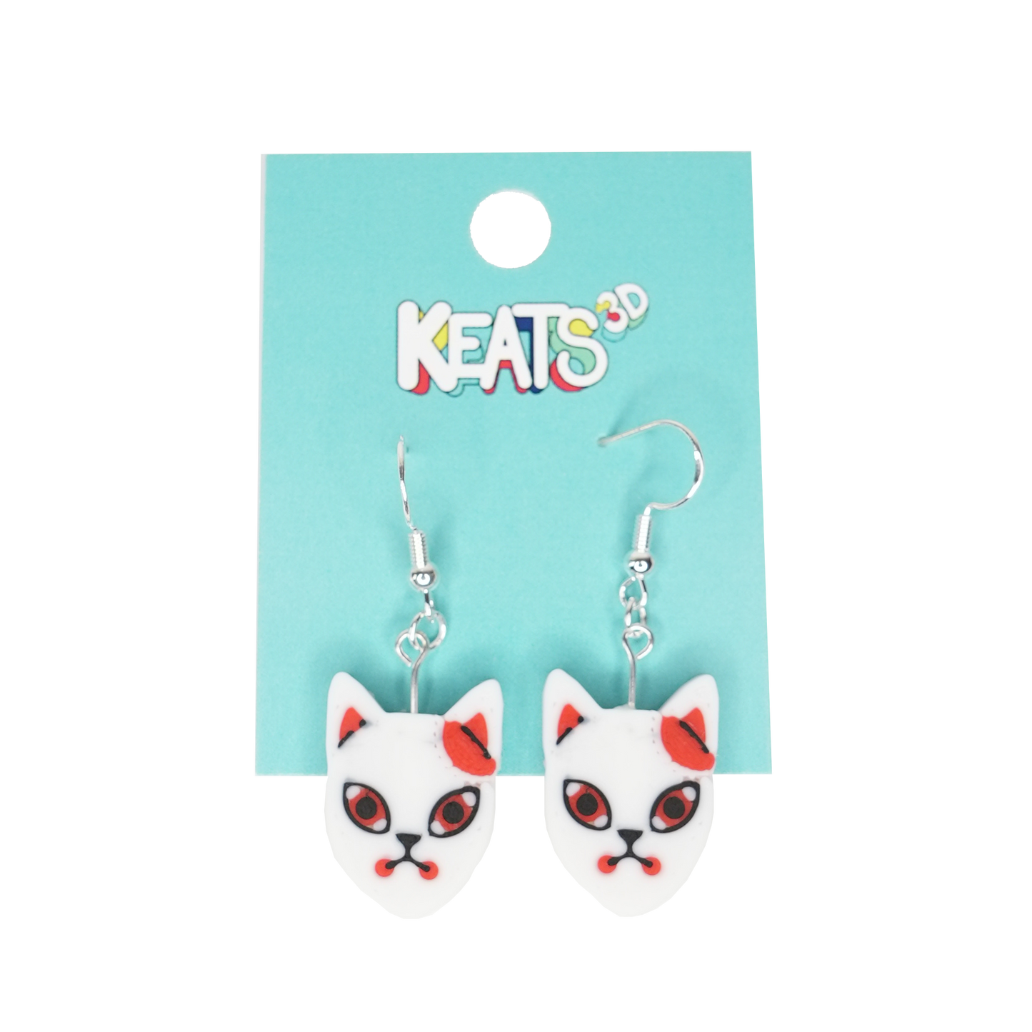 Demon Slayer Kitsune Earrings - Tanjiro