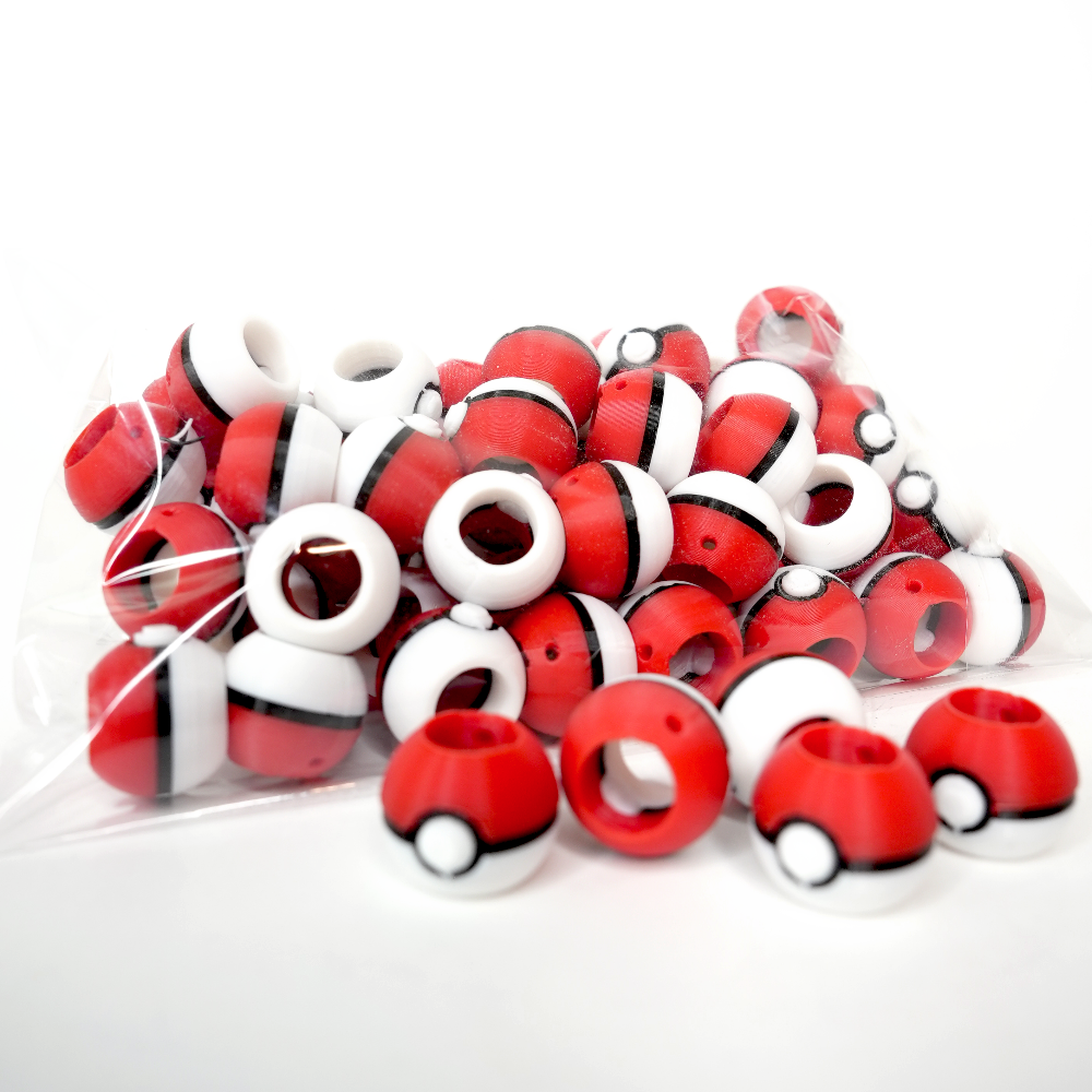 Poké Ball Hairbeads