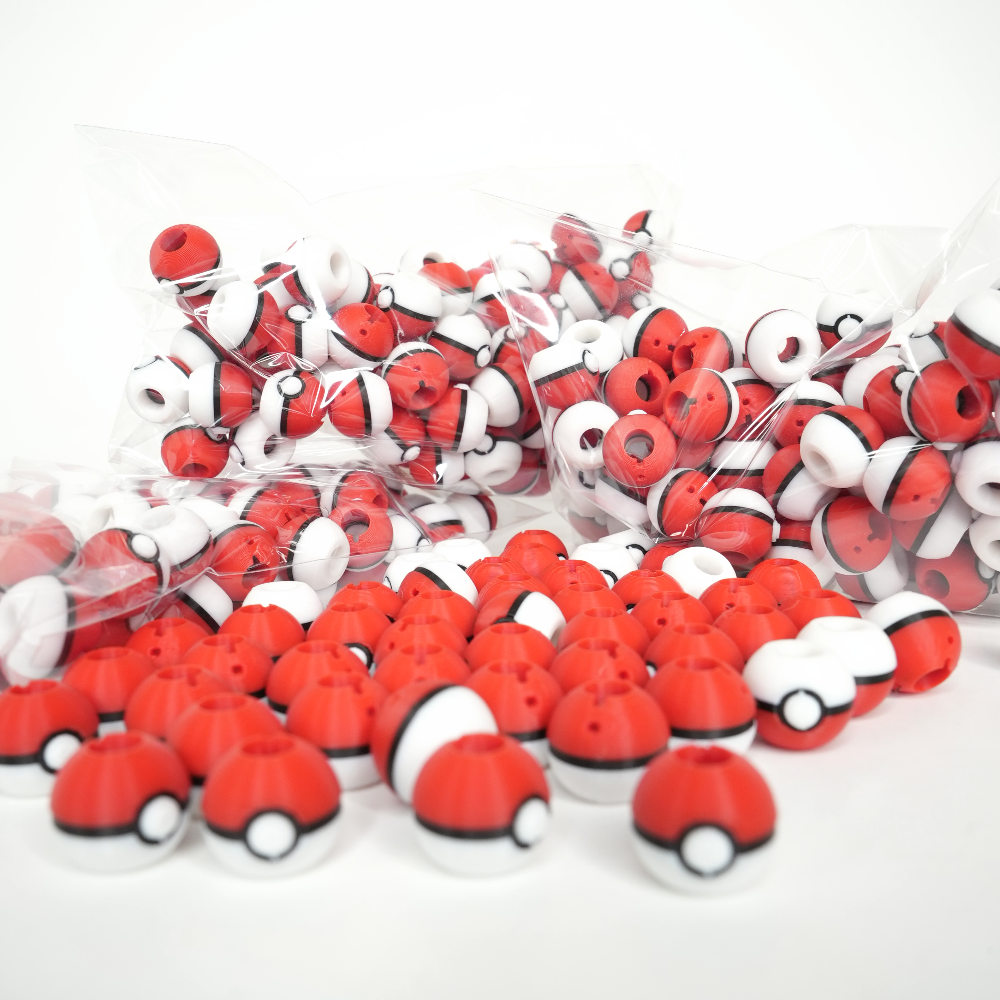Poké Ball Hairbeads