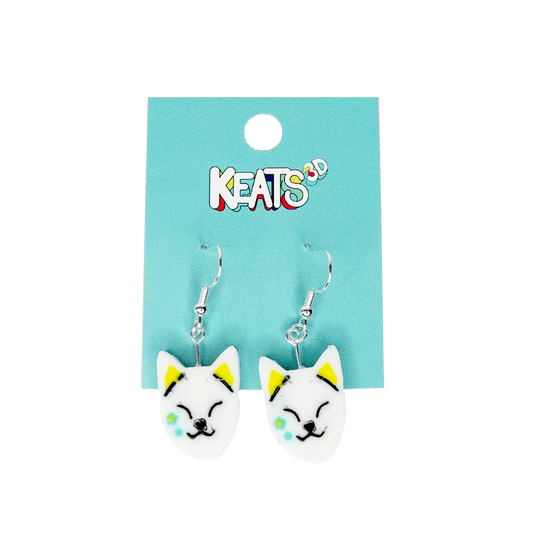 Demon Slayer Kitsune Earrings - Makomo