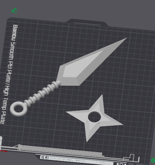 Shuriken & Kunai Hairbeads commission | @shortiieraw