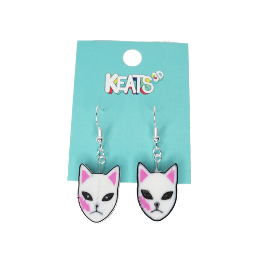 Demon Slayer Kitsune Earrings - Sabito
